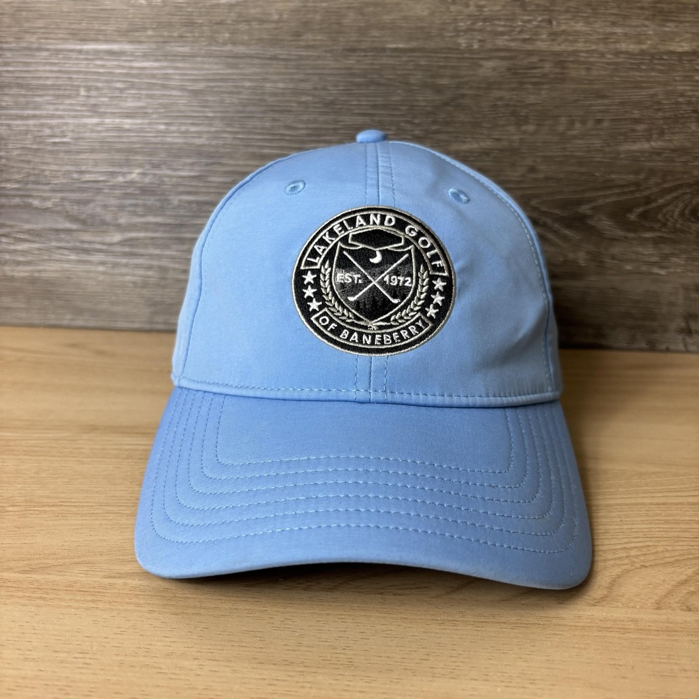 Lakeland Golf of Baneberry Hat Cap Strap Back Blue Embroidered Patch One Size